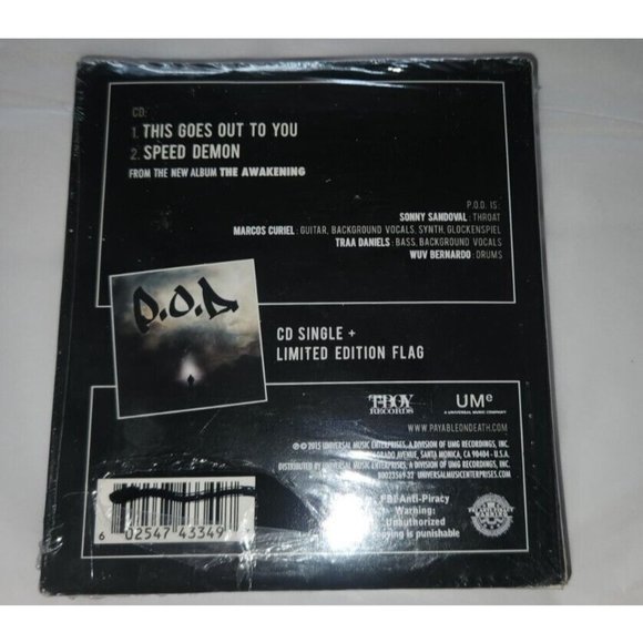 P.O.D. sealed cd  THIS GOES OUT TO YOU CD Single ( 30x30 Flag) Limited Edition - Picture 3 of 6